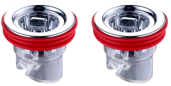 1+1 라이프핵 욕실 화장실 배수구 트랩 냄새 방지 벌레제거 역류방지 트랩, 실버+실버