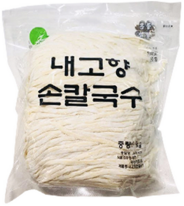 (내고향) 손칼국수1kg 칼국수면 생칼국수 수타칼국수, 1kg, 1개