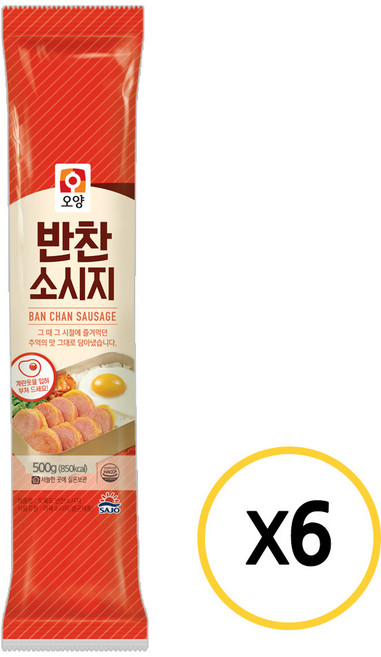 [현대프리마켓] 사조오양 반찬 소시지, 6개, 500g