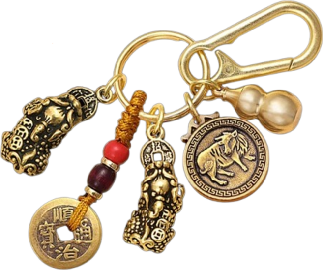 리파니 12간지 수호신 재물운 금전운 액막이 호리병 엽전 쌍비휴 키링, 2. 소띠
