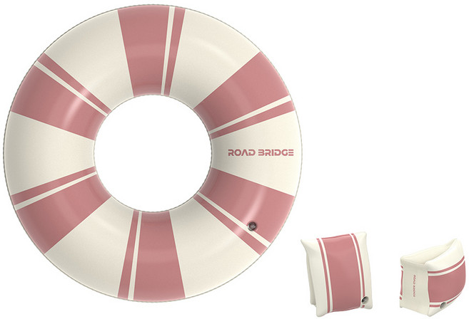 로드브릿지 대형튜브 + 암튜브 세트, 1세트, 핑크
