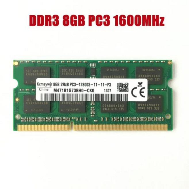 SEC 노트북 메모리 모듈 SODIMM RAM 8G 2RX8 PC3 12800S DDR3 8GB 1600 Mhz 8G PC3 12800S 1600 MHZ