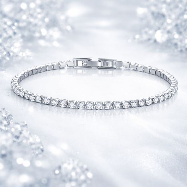 테니스팔찌 큐빅 레이어드 팔찌 여성 화려한 데일리악세사리 정장코디 SP035