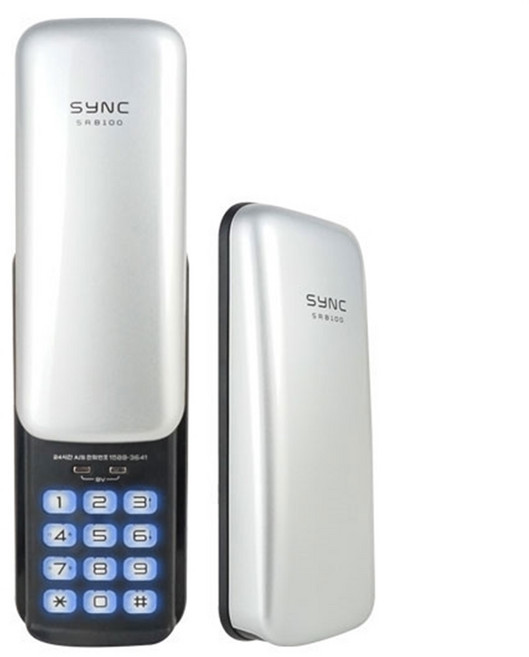 솔리티 SYNC SR-05N 실버 보조키 1way 번호키 버튼식 커버형 가성비굿 안전 구SRB100, SR05N실버, 고객직접설치