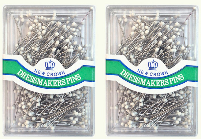 국산 칼라 시침핀 가봉핀, 2개, 시침핀(화이트)