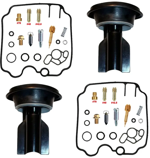 DUCATI MONSTER 750 1996-2001 기화기 수리 키트 플로트 에어컷 밸브 플런저 다이어프램 재조립 부품, 03 kit and plunger