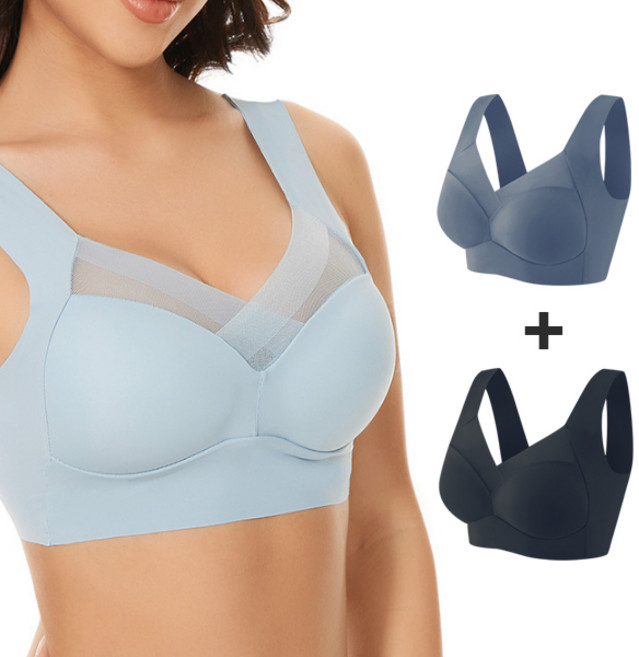 심리스 노와이어 빅사이즈 브라탑 2P 세트 70C~105E