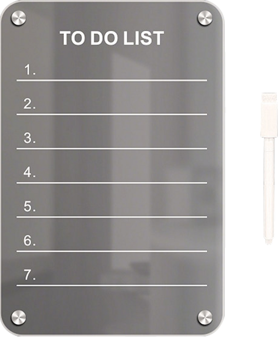 磁吸留言板 壓克力冰箱留言板 書寫板, 1個, LIST款 條列清單一目了然,20x30cm 贈可擦筆