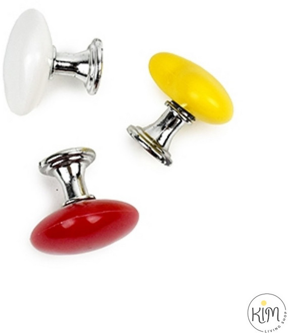 [킴샵] 초강력 접착식 다용도 하트 손잡이 모던심플, 옐로우