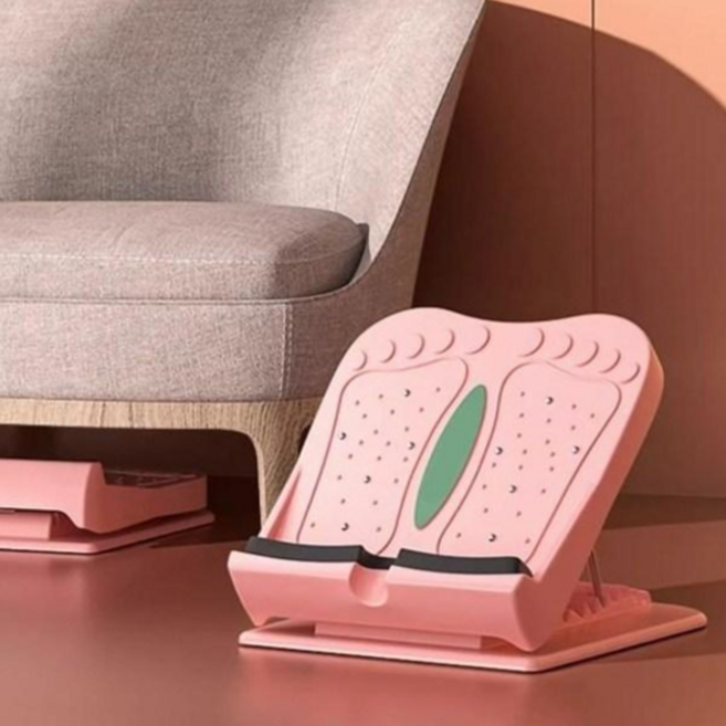 하스몰 종아리 스트레칭 예쁜 다리 만들기 휴대용 접이식 릴렉스 보드 9단 높이조절, 핑크