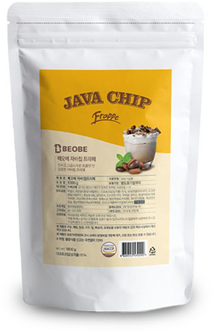 베오베 자바칩 프라페 1kg 1박스 10개, 1개입