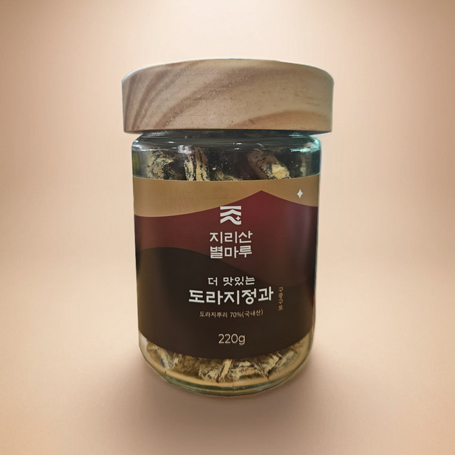 한입간식 콩고물 국산 도라지 정과 고소한 별미 비건간식, 1개, 220g