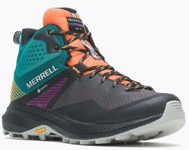 【Merrell】女 MQM FLEX 2 MID GORE-TEX 中筒登山鞋 黑/紫/綠 NO.135528