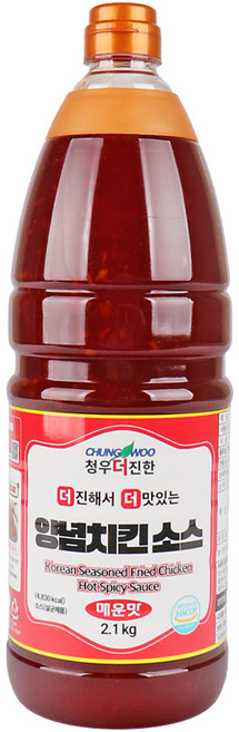 푸드올마켓_ 청우 더진한 양념치킨 매운맛소스 2.1kg, 1개