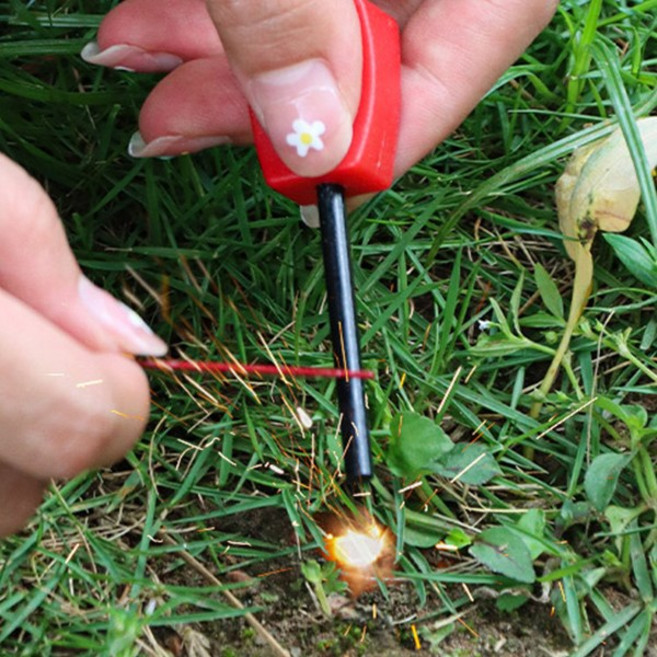 부싯돌 생존용품 파이어스타터, 1개, 색상 랜덤