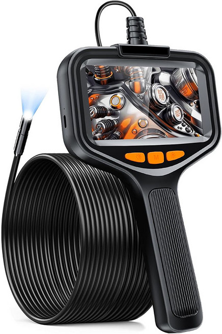 프리라이프 - 산업용 고화질 배관 내시경 카메라 하수구 케이블 방수 2m, 1개