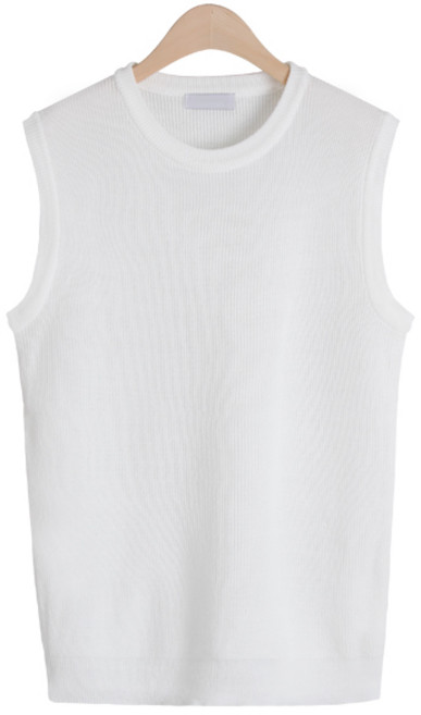 하찌 라운드 조끼 (MDKN267YO)