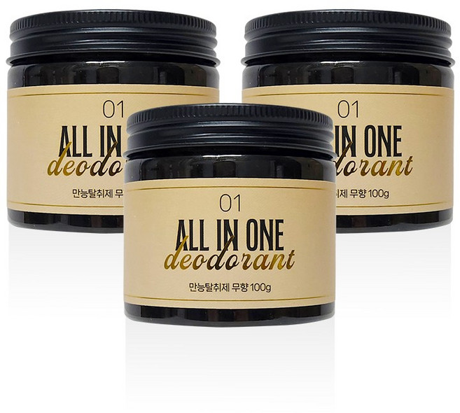 엠씨랩 올인원 만능 탈취제 냄새 제거 무향, 3개, 100g