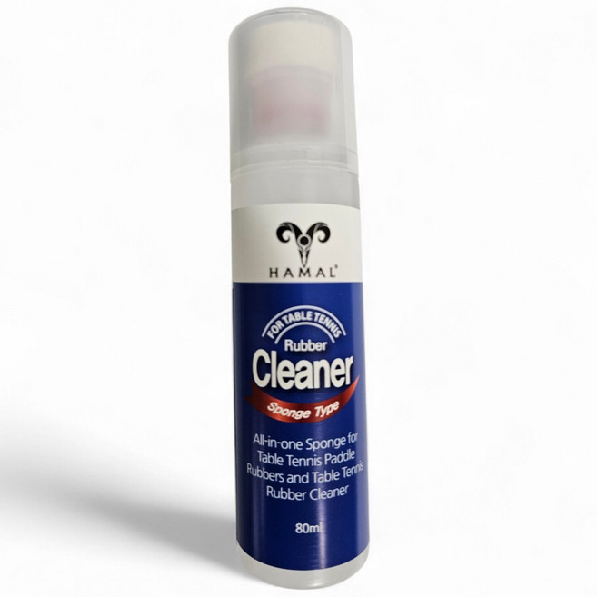 탁구 러버 크리너 하말스폰지클리너 일체형클리너 탁구채 관리용품, 1개, 80ml