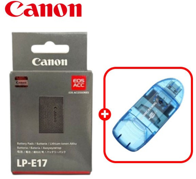 캐논 정품 배터리 LP-E17+리더기/재고보유/ TJ, 1개