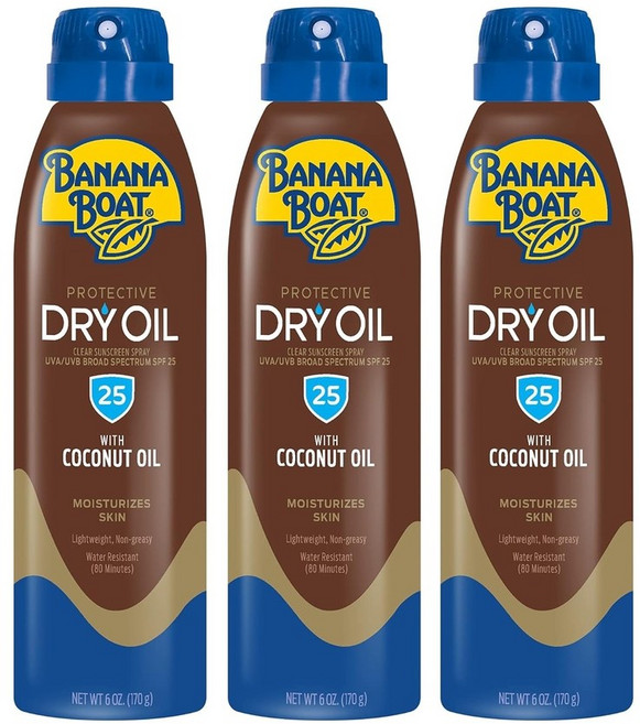 바나나보트 드라이 태닝 오일 스프레이 170g 3개