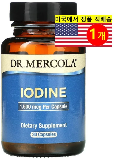 Dr. Mercola 닥터 머콜라 요오드 1.5mg Iodine, 1개, 30정 - 쿠팡