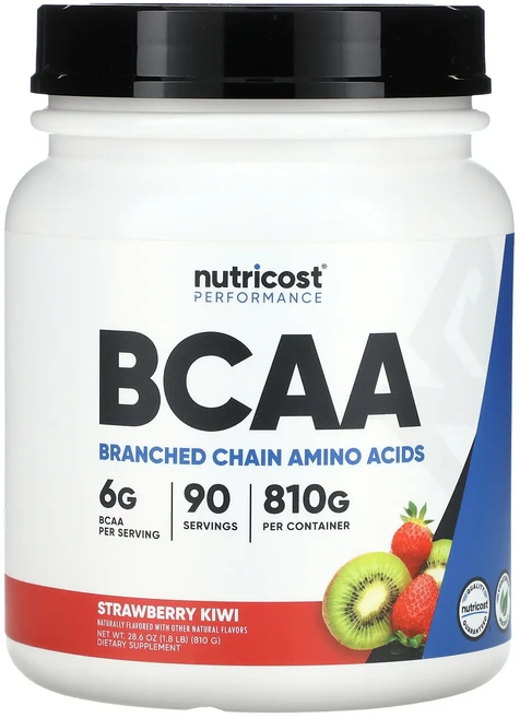 Nutricost Performance BCAA 딸기 키위 810g(1.8lb), NutricostPerformanceBCAA딸기키위81, 810g, 1개 - 쿠팡