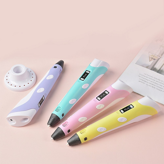 오마주 3d펜 P67 PLA 필라멘트 3색 세트, 단품, 핑크