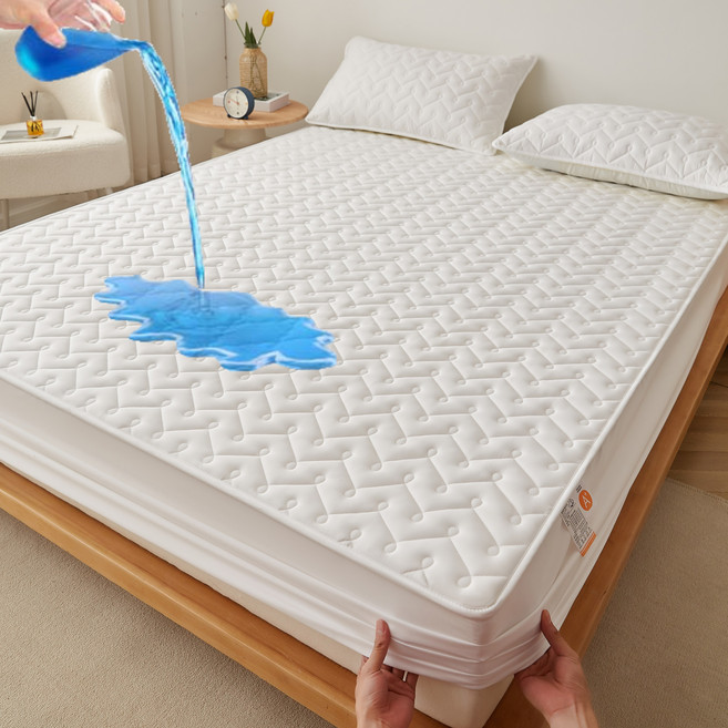 워싱 면 방수 방진 미끄럼 방지 매트 커버 사계절 공용방수 매트리스 보호대