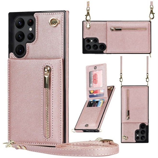 갤럭시 S23울트라 S23+ S23 S22울트라 S22+ S22 노트20울트라 노트20 카드 수납 목걸이 스트랩 케이스