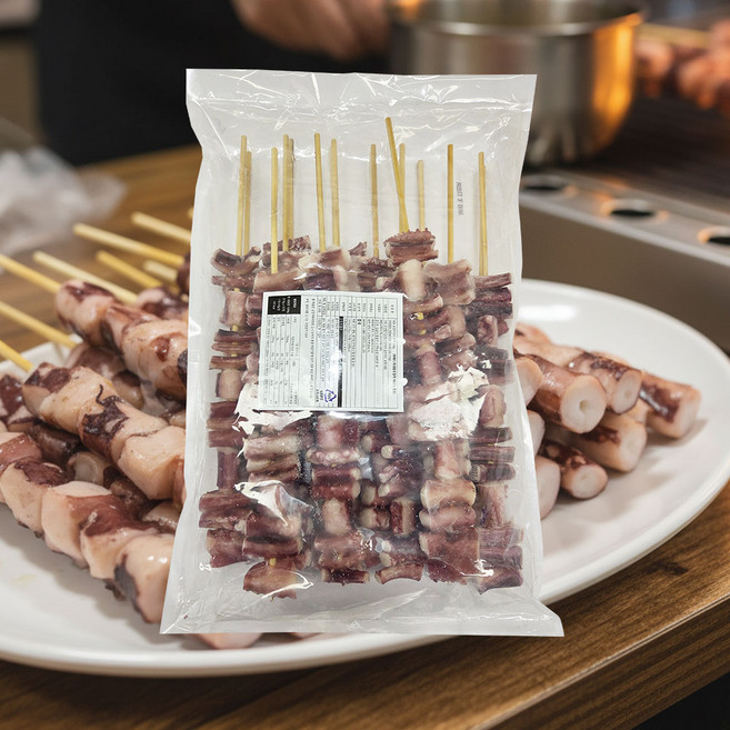 자숙 가문어꼬치 110g x 15개입 1.65kg 대왕 오징어 다리꼬치 염지추가, 1개