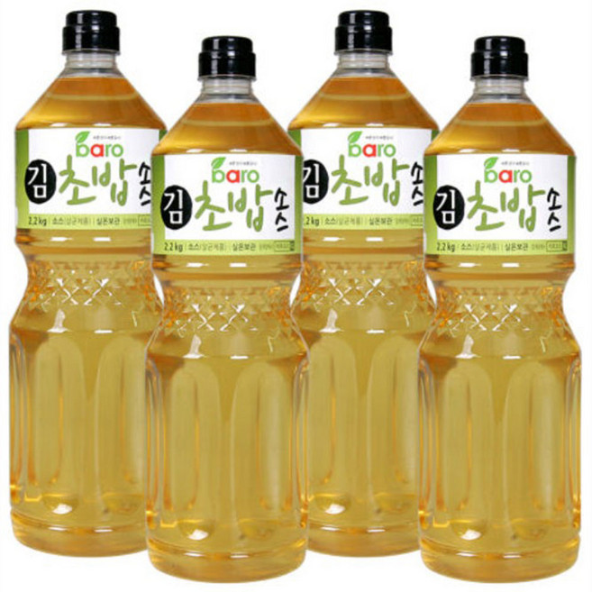 바로 김초밥 소스 업소용 유부초밥 연어초밥 단촛물 초대리 주먹밥 스시, 4개, 2.2kg