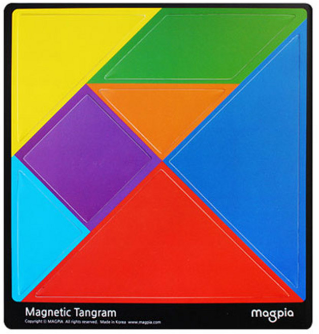 마그피아 자석 칠교놀이 학생용 MTGM-01, $JXA_자석칠교놀이 MTGM-01, 1인용, 1개