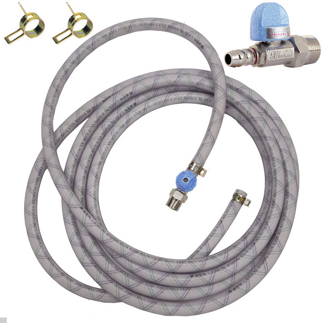 LNG LPG 가스렌지연결 밸브 호스설치, 1개, 배관밸브+LNG호스2m