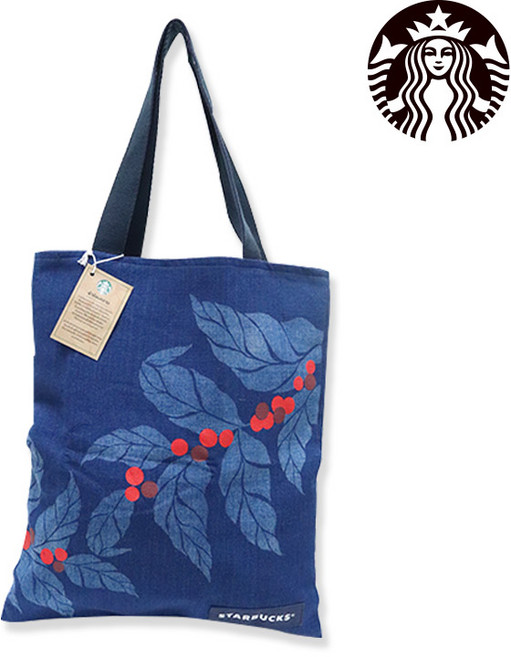 [100%정품]태국 스타벅스 인디고 에코백 토트백(STBUB13)