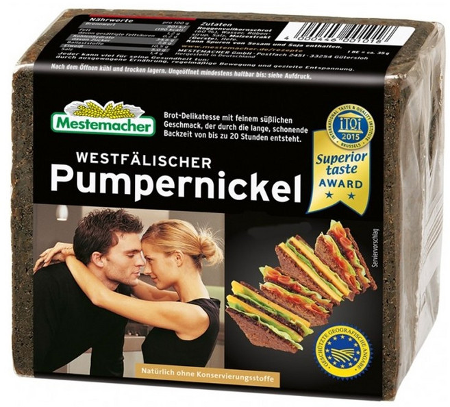 메스테마허 베스트팔렌 펌퍼니클 브레드 250g, 1개