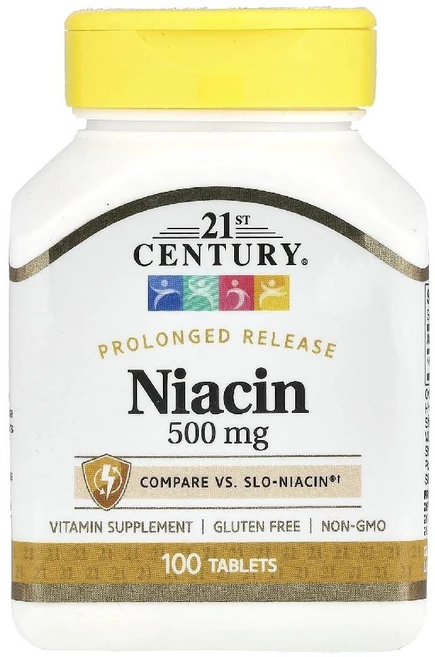 21st 센트리 나이아신 500mg 100정 니아신 비타민B복합체 니코틴 비타민B3, 1개 - 쿠팡