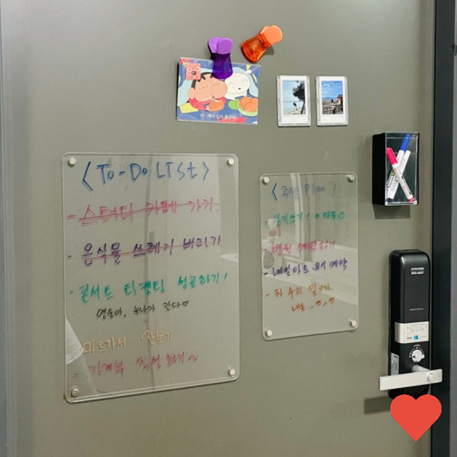 화이트보드 냉장고자석 아크릴 메모보드, 상품 상세페이지 참조 (7884)