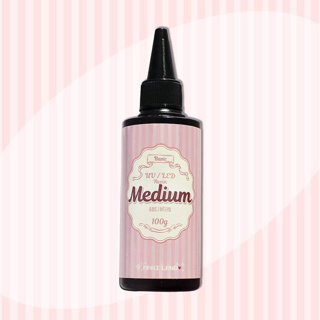 [마니랜드] 베이직 uv/led 레진 100g, 100g 중점도, 1개