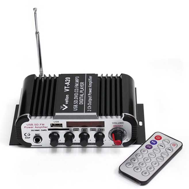 벨톤 VT-A20 블루투스 USB 미니앰프 (아답터형 시거잭형), 시거잭형 : VT-A20 미니앰프 블랙, 1개