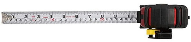 TAJIMA 줄자 - 16피트/5m x 2.5cm(1인치) GS-Lock 측정 테이프 아크릴 코팅 블레이드 및 안전 벨트 홀더 포함 GSSF-16/5MBW 312840 633, 25 ft/7.5 m x 1 inch