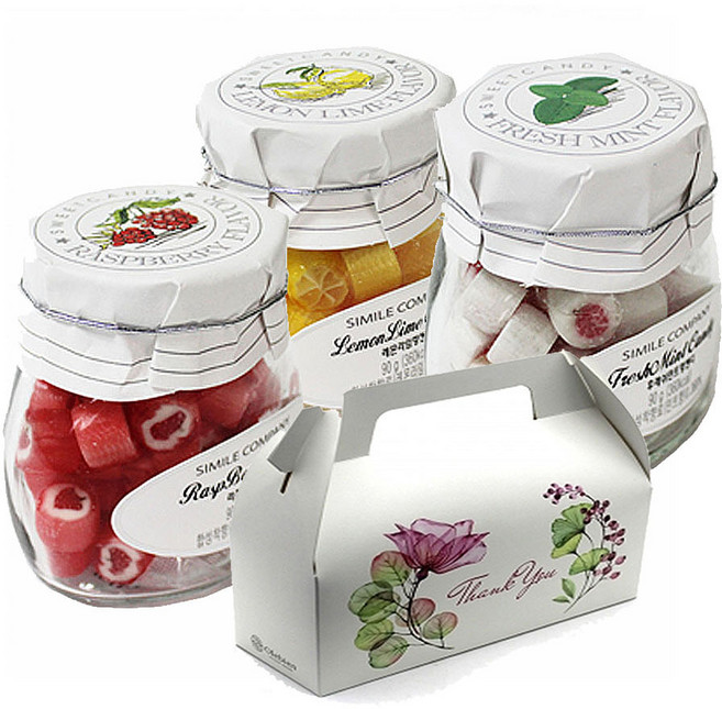 캔디A세트 수제사탕 허브캔디 화이트데이사탕 선물, 1세트, 270g