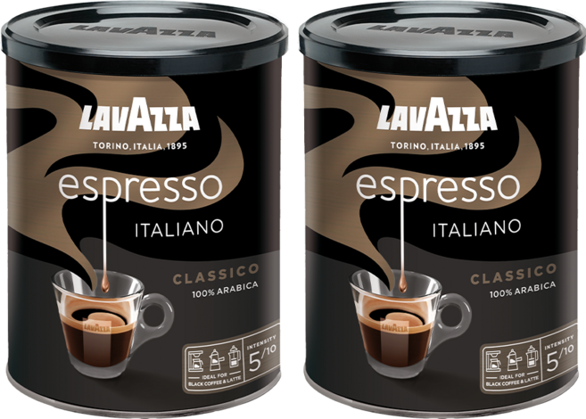 라바짜 에스프레소 클라시코 250g 분쇄원두, 2개, 모카포트