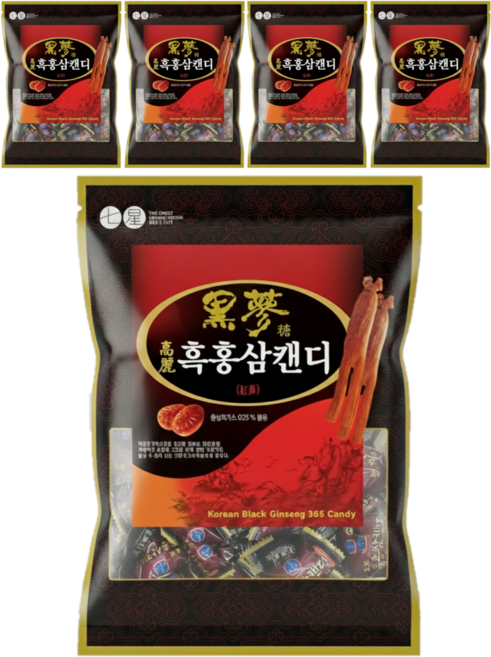 흑홍삼캔디, 700g, 5개