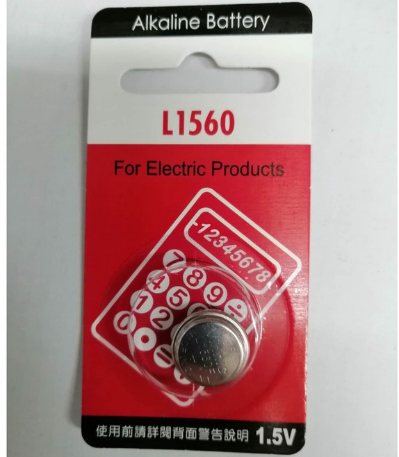 VINNIC L1560 1.5V 鈕扣型鹼性電池 水銀電池, 1個