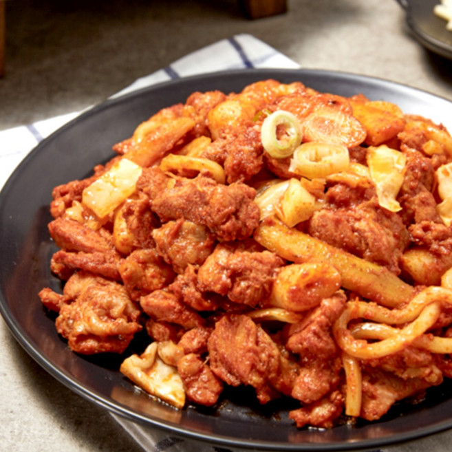 춘천식 한입 닭갈비 부드러운 저지방 어깨살 닭갈비 캠핑요리 택배, 매운맛, 1kg, 1개