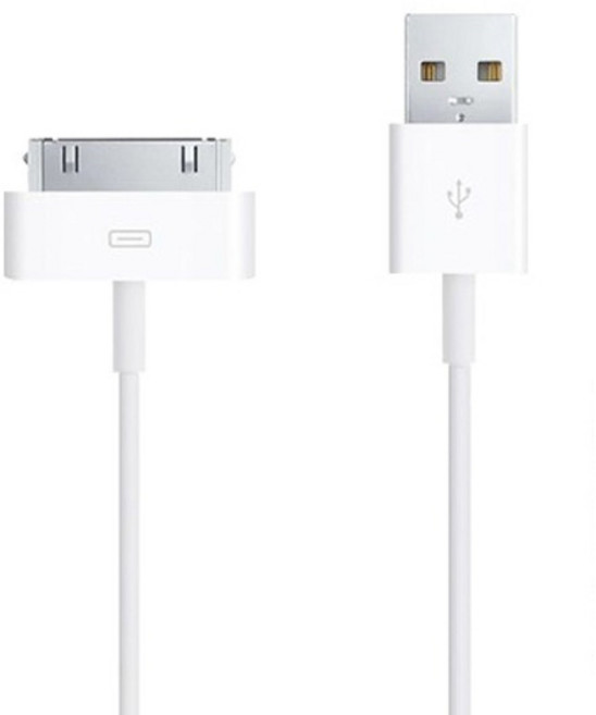 (대원TMT) 대원티엠티 30핀 To USB 케이블 1M (화이트/30핀) (DW-APP30-1M), 1개