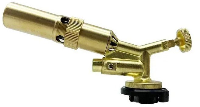 휴대용 용접 가스 토치 총 버너 야외 캠핑 바베큐 화염 방사기 장비 주방 라이터 요리, 01 Black, 1개