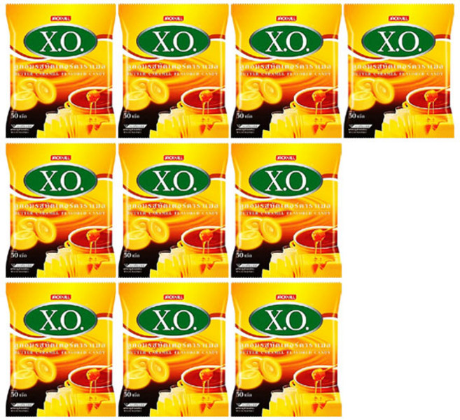 태국 XO 버터캔디 카라멜맛 110g/10개 등산 운전사탕
