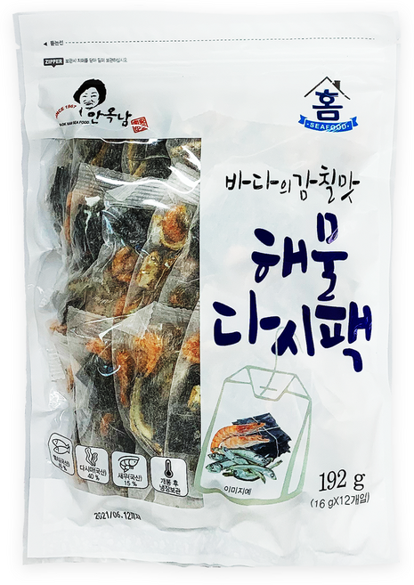 안옥남 해물 다시팩 192g, 1개